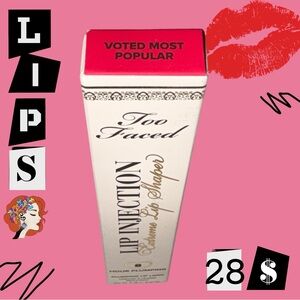 Too Faced Lip Injection Extreme Lip Sharper 8 hours plomping—Voted most popular!